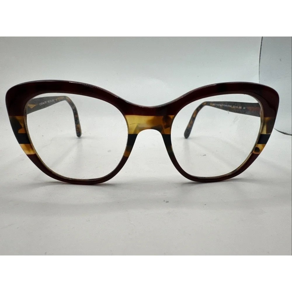 Coach HC 8204 L1631 Sunglass Frames Tortoise Shell Black Cat Eye Womens